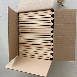 Deep Wooden Beehive Frames Yellow Waxed Plastic <b>Foundation</b> with Complete Unassembled Commercial Frames - Product Image 5