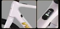 Vélo de course électrique en fibre de carbone WINICE E98 - 9 vitesses, freins à disque hydrauliques, design léger, vélo de ville sportif