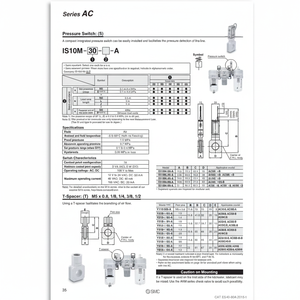 Interruptor de presión de SMC Pneumatics, - Product Image 1