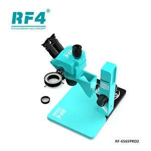 RF4-Perilla de bloqueo de zoom de engranaje, microscopio <span class=keywords><strong>trinocular</strong></span>, soldadura de lentes multicapa para reparación de PCB electrónica de teléfono móvil - Product Image 3