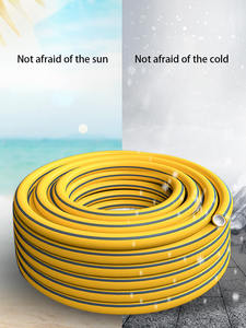 Jiuyi yüksek kalite 1/2 inç bahçe hortumu kalınlaşmış soğuk dayanıklı yumuşak PVC su borusu yağmurlama su tabancası püskürtücü sulama için - Product Image 4