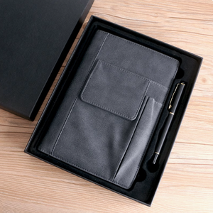 Ensemble cadeau de carnet de notes en cuir PU A5 pour les réunions de bureau et les devoirs scolaires - Couleurs personnalisées - Product Image 2