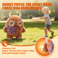 Juguetes Educativos de Robots, Animales de Peluche Interactivos con IA, de Tela de Algodón Bordada, Máquina de Aprendizaje Preescolar, Regalo para Niños