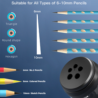 Taille-crayon électrique OEM&ODM à lame hélicoïdale, arrêt automatique, 5 vitesses, pour crayons de couleur, idéal pour l'école et le bureau