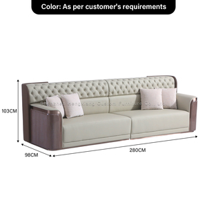 <span class=keywords><strong>Canapé</strong></span>-lit d'angle en <span class=keywords><strong>cuir</strong></span> <span class=keywords><strong>microfibre</strong></span> de style italien moderne, avec cadre en bois et éponge, personnalisable pour appartement, hôtel, bureau, villa - Product Image 5