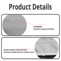 Tente de camping gonflable et hermétique pour voiture Tente de camping portable avec auvent arrière et abri solaire et moustiquaire pour le camping Imperméable