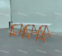 SANDE Vente Réglable Pliant En Acier Tréteau Scie Cheval Stand De Travail Banc Stand Pliant Tréteau Télescopique Chevalet