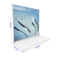 Support d'affichage pour lunettes optiques en acrylique moderne, détachable, portable, 3 mm, facile à assembler, pour utilisation sur bureau