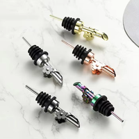 Verseur pondéré en acier inoxydable Distributeur automatique d'huile d'olive Bec verseur de vinaigre balsamique/alcool Becs Verseurs de bouteille d'alcool