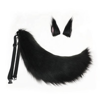 Queue de loup en peluche de vacances grande queue d'animal Cosplay accessoire de déguisement de queue de renard en fourrure
