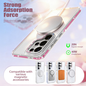 Funda Transparente para Teléfono LeYi al por Mayor para <span class=keywords><strong>Samsung</strong></span> <span class=keywords><strong>Galaxy</strong></span> S26 S24 S25 Ultra, Funda Protectora de <span class=keywords><strong>Alta</strong></span> <span class=keywords><strong>Gama</strong></span> a Prueba de Golpes con Soporte de Anillo de 360 Grados - Product Image 4