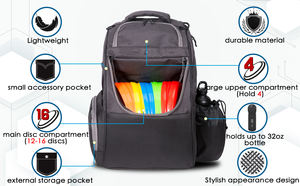 Bolsa de Disc Golf Personalizada de Alta Calidad con Logotipo, Capacidad para 18 Discos, Mochila de Disc Golf para Niños - Product Image 2