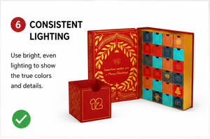 Custom Red Book Shaped Advent Calendar <b>Box</b> with Drawers Rigid Cardboard Mystery Gift Packaging for <b>Christmas</b> Wholesale supplier - Product Image 4