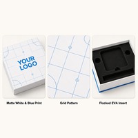 Caixa de Presente para Console de Jogos Infantil Branca e Azul com Tampa, Impressão Personalizada, Rígida, Resistente, Reciclável, Premium, Fornecimento Direto de Fábrica por Atacado