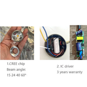 Lampe de lecture murale noire à LED avec puce Cree, design <span class=keywords><strong>flexible</strong></span> à col de cygne pour une utilisation en chambre, garantie de 5 ans - Product Image 2