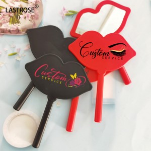 <span class=keywords><strong>Espejo</strong></span> de <span class=keywords><strong>Maquillaje</strong></span> de Mano con Forma de Corazón y Diamantes de Imitación, <span class=keywords><strong>Espejo</strong></span> de Viaje de Marca Privada, Regalo para Mujer - Product Image 3