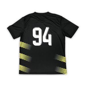 เสื้อฟุตบอลผ้าคอตตอนคอวีเสื้อฟุตบอลพิมพ์ซับลิเมชันคลาสสิกออกแบบได้ตามที่ต้องการ - Product Image 3