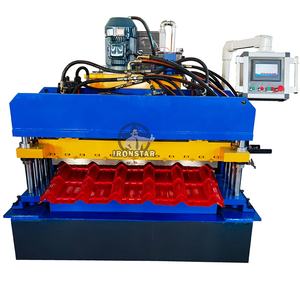Machine de profilage de tuiles à marches pour toiture, machine de fabrication de tuiles en acier pour toiture, prix de la machine de profilage de tuiles à marches - Product Image 2