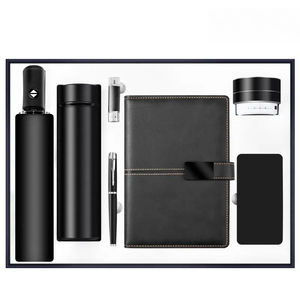 Juego de regalo ejecutivo de negocios con cuaderno liso A5 y paraguas de cierre abierto automático y Flash y bolígrafo de metal Combos Regalos de <span class=keywords><strong>Pormo</strong></span> - Product Image 6