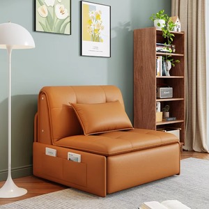 Sofá Cama Plegable de Cuero de Lujo Moderno, Venta al por Mayor de Fábrica, con Almacenamiento, Sofá Eléctrico para Dormitorio y Sala de Estar - Product Image 5