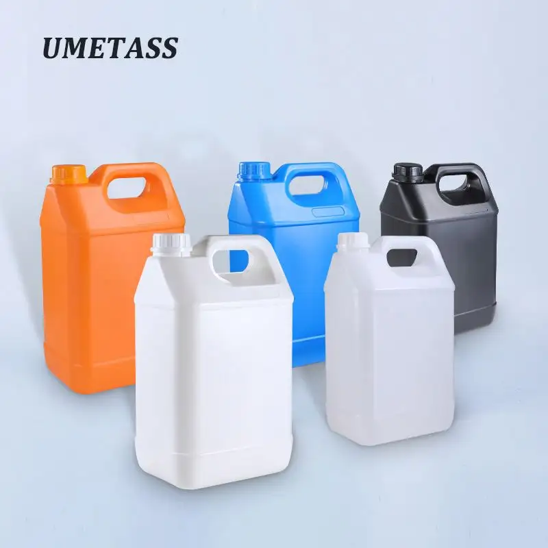 ถังน้ำมันขวด HDPE 5L เปล่าถังพลาสติกถังน้ำ Jerry CAN