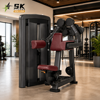 Máquina de elevación lateral sentada SK, venta al por mayor directa de fábrica, OEM ODM, equipo de entrenamiento de hombros de 160 kg para proyectos de gimnasios comerciales