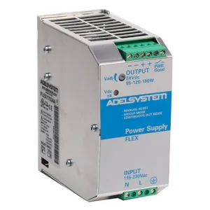 Fuente de Alimentación Adelsystem Flex17024B 180W 24Vdc Salida Única para Riel DIN Industrial - Product Image 1