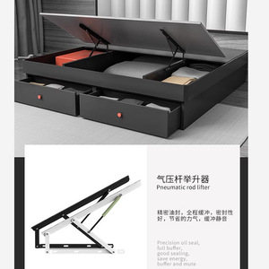 120CM Modern Design Hydraulic Lift Storage Frame High Visibility Tatami Support Rod Iron Furniture Accessories <b>Folding</b> <b>Bed</b> Lift - Product Image 1