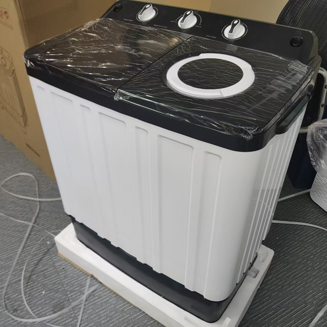 D English Version in Stock 8.5kg Hot Sales Semi Automatic Twin Tub Washing Machine Mini Washing Machine Portable Washing Machine