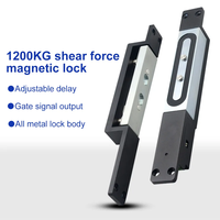 Verrou à boulon magnétique électrique étanche IP67, force de maintien de 1200 kg (2400 lb) pour portail de garage, accès à porte robuste