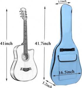 Free Sample Adjustable Shoulder Strap <b>Waterproof</b> Guitar <b>Bag</b> <b>Cover</b> Folk Classical Printable Guitar <b>Bag</b> - Product Image 2