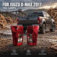Feu arrière rouge en ABS PC pour Isuzu D-MAX 2017-2019, ensemble de feux arrière d'usine NAFU pour pick-up, accessoires de feux de camionnette