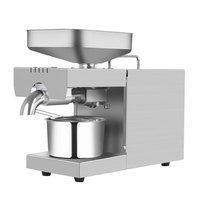 Máquina de prensa de aceite de coco de sésamo para el hogar, productos más populares, mini máquina de prensa de aceite fría y caliente