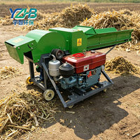 Machine à ensilage de paille, machines de traitement des aliments pour animaux, coupeuse de paille de riz, hacheuse d'herbe, broyeur de fourrage pour animaux
