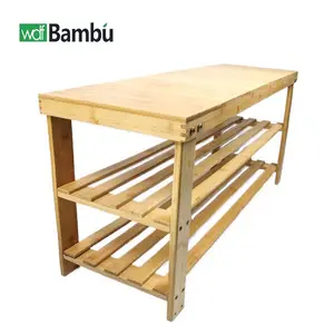 Custom Modern Multipurpose All Types Of Shoe Shelf Rack Bench Organizer Design To Save Space Bamboo Wooden Shoe Rack
