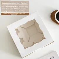 Boîte à 5 cupcakes pour la Saint-Valentin, emballage de dessert pour le goûter de 4/5 pouces, boîte d'emballage pour gâteau de pique-nique