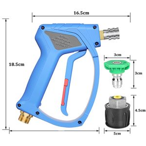 <span class=keywords><strong>Pistolet</strong></span> à <span class=keywords><strong>eau</strong></span> haute pression en plastique 4500 PSI 3/8 Anti-enroulement <span class=keywords><strong>Pistolet</strong></span> à mousse pour lavage de voiture et nettoyage Outil de nettoyeur haute pression - Product Image 5