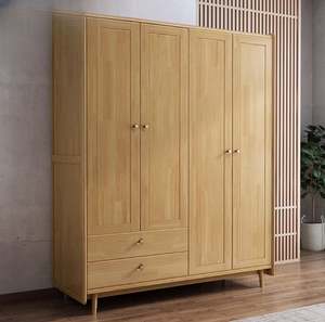 Armario de madera maciza de almacenamiento de lujo moderno Simple personalizado armario de dormitorio para el hogar - Product Image 4