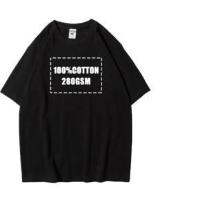 Venta al por Mayor de Camisetas Lisas de Cuello Redondo para Hombre, de Alta Calidad, 280 g/m², 2026, Transpirables, con Estampado Personalizado, Color Sólido - Product Image 1