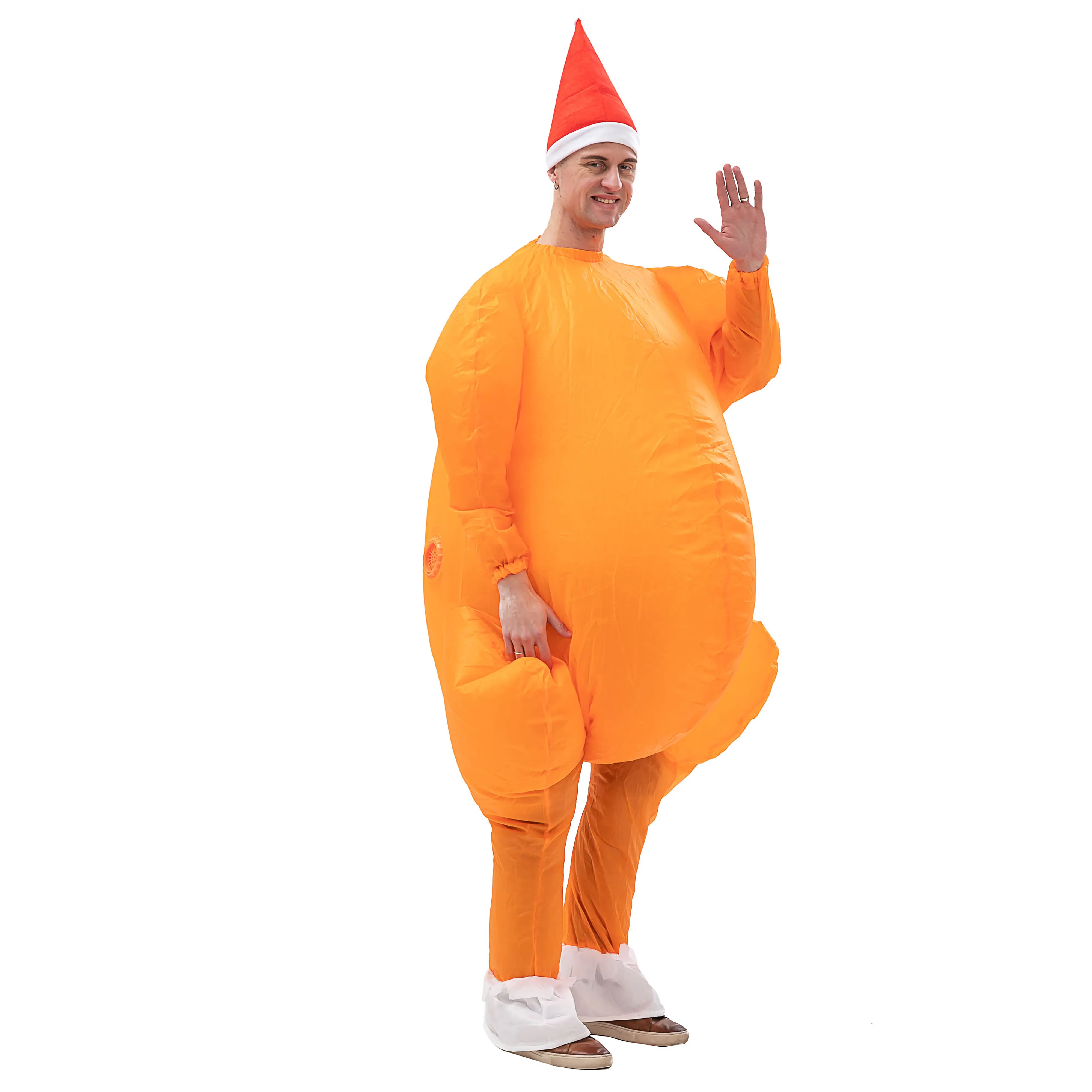 Fast Delivery Christmas Inflatable Clothing Thanksgiving Turkey Cartoon Holiday Party Costumes