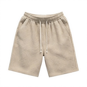 <b>Men</b> FLEECE Pattern Drawstring <b>Bermuda</b> <b>Shorts</b> Casual Breathable Mid Waist Cotton <b>Shorts</b> - Product Image 4