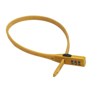 Candado de Cable con Combinación de 3 Dígitos <span class=keywords><strong>para</strong></span> Motocicleta, con Recubrimiento de Vinilo, Venta al Por Mayor - Product Image 1