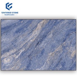 แผ่นหินอ่อนสีฟ้าขนาดใหญ่แผ่นผนังพอร์ซเลนแผ่นหินเทียมขนาด1200*2700*9มม. สำหรับห้องนอนและภูมิทัศน์ - Product Image 4