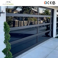 Porte de garage en acier coloré MULTI-TEINTES résistante au vent fort avec commande par application intelligente et porte latérale pour un accès facile