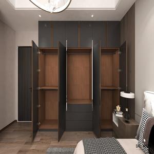 Armoire de chambre à coucher BALOM de style italien, armoire en bois, <span class=keywords><strong>placard</strong></span> intégré, design minimaliste, grande capacité - Product Image 6