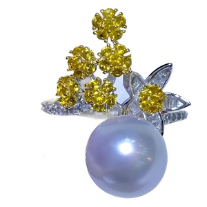 Nouvelle mode 2024, bague en argent pur S925 avec perle naturelle de 10-11 mm, meilleur cadeau pour les femmes et les meilleures amies - Product Image 4