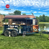Petite remorque de nourriture présentoirs Mobile Food Truck Concession Horse Trailer Food Trailer