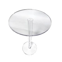 Maßgefertigter Kleiner Tisch für Kleine Wohnungen Transparenter Runder Tisch Outdoor-Acryl-Teetisch