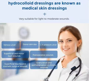 แผ่นแปะเท้าไฮโดรเจลแบบบางพิเศษติดกาวไฮโดรคอลลอยด์สำหรับรักษาเท้าส้นเท้าตามขนาด - Product Image 5