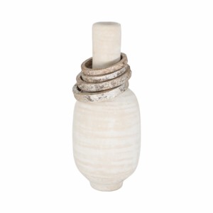 Vaso Ecomix con anelli, moderno vaso decorativo per fiori, per la decorazione della tavola del soggiorno - Product Image 1